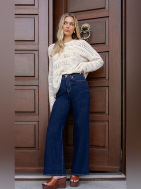 Ralph Lauren Wide Leg Dark Wash Jeans
